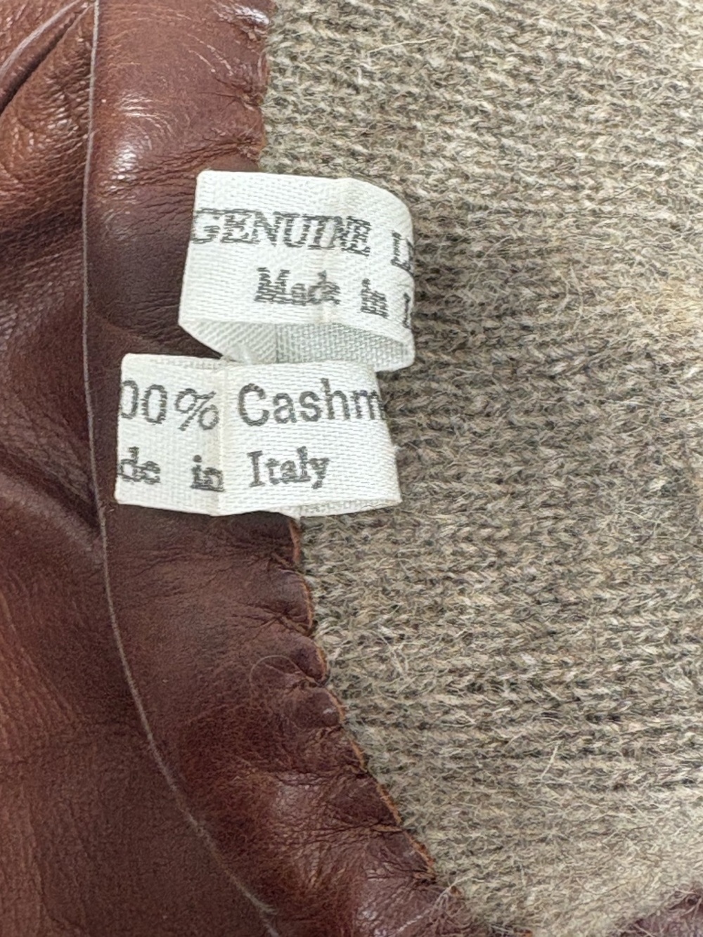 Cashmere- Lined Leather Gloves For Women - Size 8‎ - New in Bag. - Picture 5 of 10